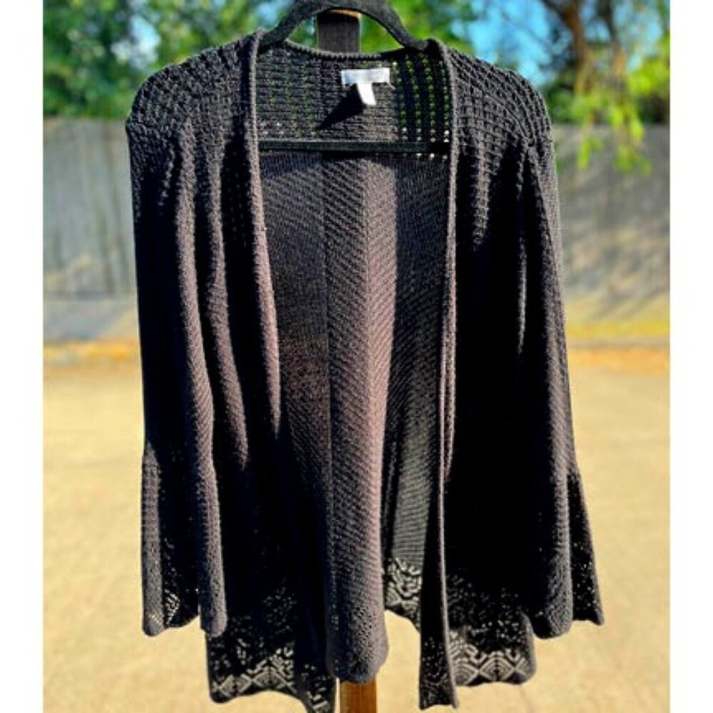 LC Lauren Conrad open knit open front cardigan sweater. Size XXL.
